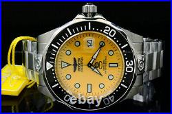 NEW Invicta Men's 47MM Grand Diver AUTOMATIC NH35 YELLOW Dial S. S Bracelet Watch
