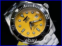NEW Invicta Men's 47MM Grand Diver AUTOMATIC NH35 YELLOW Dial S. S Bracelet Watch