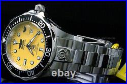 NEW Invicta Men's 47MM Grand Diver AUTOMATIC NH35 YELLOW Dial S. S Bracelet Watch