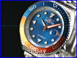 NEW Invicta Men's 47mm Pro Diver SEA WOLF Automatic TT Bezel Blue Dial SS Watch