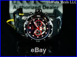 NEW Invicta Men's 48mm Pro Diver SCUBA COMBAT Black & Red Stainless Steel Watch