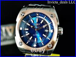 NEW Invicta Men's 48mm RESERVE AUTOMATIC NH35 BLUE DIAL Silver Tone SS Watch