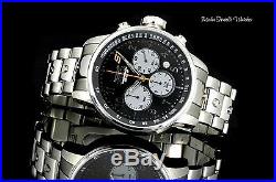 NEW Invicta Men's 48mm S1 Rally Quartz Chronograph Black Dial Bracelet Watch