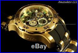 NEW Invicta Men's 48mm Scuba Pro Diver Blue Abalone Dial 18K Gold IP SS Watch