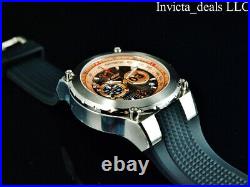 NEW Invicta Men's 50mm AVIATOR AIRLIFT Chronograph ROSE DIAL Silver Tone Watch