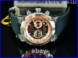NEW Invicta Men's 50mm AVIATOR AIRLIFT Chronograph ROSE DIAL Silver Tone Watch