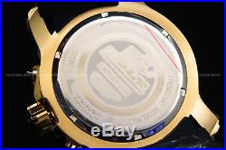 NEW Invicta Men's 50mm Bolt Chrono Black Dial Silicone Strap 18 K G. P S. S Watch