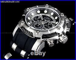 NEW Invicta Men's 50mm Bolt Chronograph BLACK DIAL Stainless Steel 100M Watch