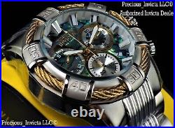 NEW Invicta Men's 50mm Bolt Swiss Quartz Chronograph Abalone Dial Bracelet Watch