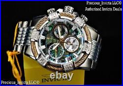 NEW Invicta Men's 50mm Bolt Swiss Quartz Chronograph Abalone Dial Bracelet Watch