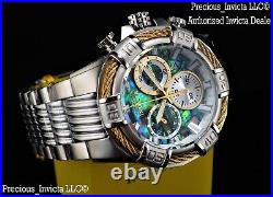 NEW Invicta Men's 50mm Bolt Swiss Quartz Chronograph Abalone Dial Bracelet Watch