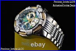 NEW Invicta Men's 50mm Bolt Swiss Quartz Chronograph Abalone Dial Bracelet Watch