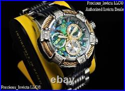 NEW Invicta Men's 50mm Bolt Swiss Quartz Chronograph Abalone Dial Bracelet Watch