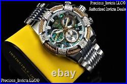 NEW Invicta Men's 50mm Bolt Swiss Quartz Chronograph Abalone Dial Bracelet Watch