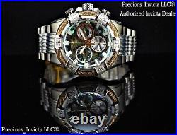 NEW Invicta Men's 50mm Bolt Swiss Quartz Chronograph Abalone Dial Bracelet Watch