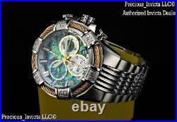 NEW Invicta Men's 50mm Bolt Swiss Quartz Chronograph Abalone Dial Bracelet Watch