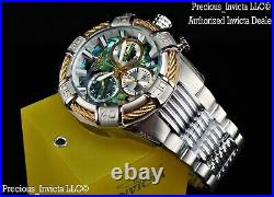 NEW Invicta Men's 50mm Bolt Swiss Quartz Chronograph Abalone Dial Bracelet Watch