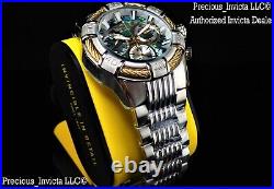 NEW Invicta Men's 50mm Bolt Swiss Quartz Chronograph Abalone Dial Bracelet Watch