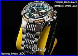 NEW Invicta Men's 50mm Bolt Swiss Quartz Chronograph Abalone Dial Bracelet Watch