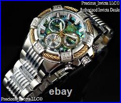 NEW Invicta Men's 50mm Bolt Swiss Quartz Chronograph Abalone Dial Bracelet Watch