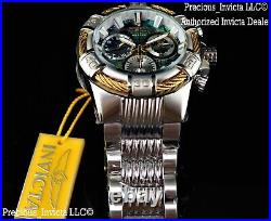 NEW Invicta Men's 50mm Bolt Swiss Quartz Chronograph Abalone Dial Bracelet Watch