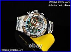 NEW Invicta Men's 50mm Bolt Swiss Quartz Chronograph Abalone Dial Bracelet Watch