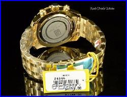 NEW Invicta Men's 50mm JASON TAYLOR Quartz Chronograph Gold Tone SS Watch + CASE