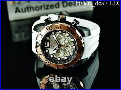NEW Invicta Men's 50mm PRO DIVER Chronograph CAGE DIAL Black/Rose Tone SS Watch