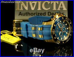 NEW Invicta Men's 50mm Pro Diver Scuba VD53 Chronograph Blue Strap 100M Watch