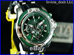 NEW Invicta Men's 50mm SPEEDWAY HYBRID SCUBA Chrono Sapphire Green Dial SS Watch