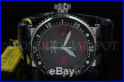 NEW Invicta Men's 52MM Grand Pro Diver Grey Dial Red Accent SS Black Strap Watch