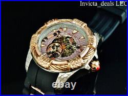 NEW Invicta Men's 52mm BOLT VIPER SNAKE Automatic Silver & Rose Tone SS Watch