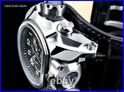 NEW Invicta Men's 52mm Bolt Zeus Magnum Quartz Chronograph BLACK Leather Watch