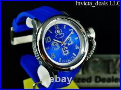 NEW Invicta Men's 52mm Classic RUSSIAN DIVER Chrono BLUE DIAL Blue Tone SS Watch