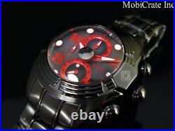 NEW Invicta Men's 52mm Grand LUPAH Diver Japan Chronograph Black Red SS Watch