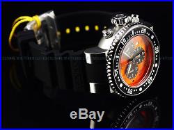 NEW Invicta Men's 52mm Grand Ocean Voyage Chronograph Orange Wavy Dial SS Watch