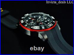 NEW Invicta Men's 52mm PRO DIVER TURBO SWISS Chronograph Black/Red Tone SS Watch