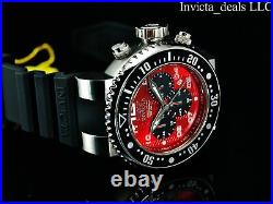 NEW Invicta Men's 52mm Pro Diver OCEAN VOYAGE Chronograph RED DIAL SS Watch