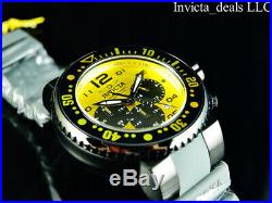 NEW Invicta Men's 52mm Pro Diver Ocean Voyager Chronograph Yellow Dial SS Watch