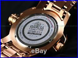 NEW Invicta Men's 52mm Rose Tone Stainless RETROGRADE DAY COALITION FORCES Watch