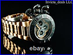 NEW Invicta Men's 52mm Subaqua SEA DRAGON Chronograph Rose & Black Tone SS Watch