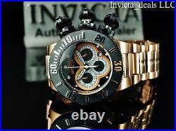 NEW Invicta Men's 52mm Subaqua SEA DRAGON Chronograph Rose & Black Tone SS Watch