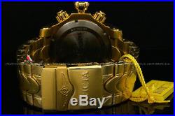 NEW Invicta Men's 53mm Venom Swiss Movt Chrono 18K Gold Plated SS Bracelet Watch
