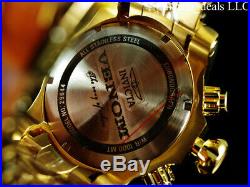 NEW Invicta Men's 54mm VENOM Swiss Z60 Chronograph Gunmetal Dial 18K GP SS Watch