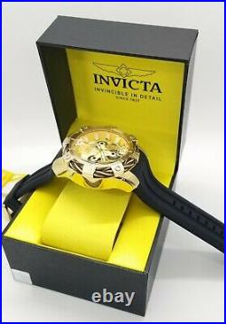NEW Invicta Men's Bolt 31296 51MM Case Chronograph Day/Date Gold Dial Watch
