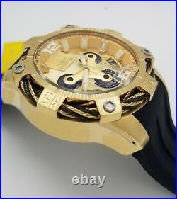 NEW Invicta Men's Bolt 31296 51MM Case Chronograph Day/Date Gold Dial Watch