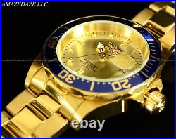NEW Invicta Men's Pro Diver SUBMARINER Golden Dial Stainless Steel Watch