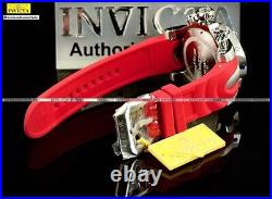 NEW Invicta Men's Reserve 52mm Venom Swiss Z60 SS Chronograph Red Silver Watch