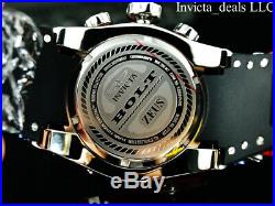 NEW Invicta Men's Reserve 53mm Bolt ZEUS Swiss Chronograph TRIPLE Black SS Watch
