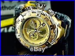 NEW Invicta Men's Reserve 56mm Thunderbolt Swiss Chronograph Gold Dial SS Watch